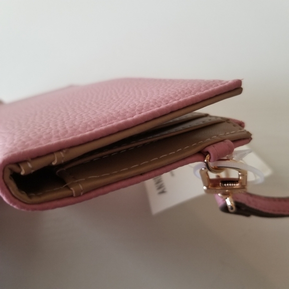 Anne Klein Pink Bi-fold Wallet Wristlet - Picture 5 of 9